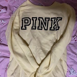 Victoria’s Secret PINK light yellow sweater